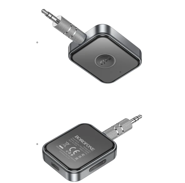 Bluetooth AUX Alıcı Tak-Çalıştır Dahili Mikrofonlu Kablosuz Ses Adaptörü - 2