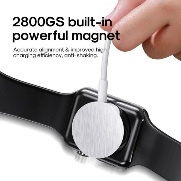 Joyroom S-IW003S İphone Watch 2.5W Qi Kablosuz Şarj Cihazı 30 Cm - 6