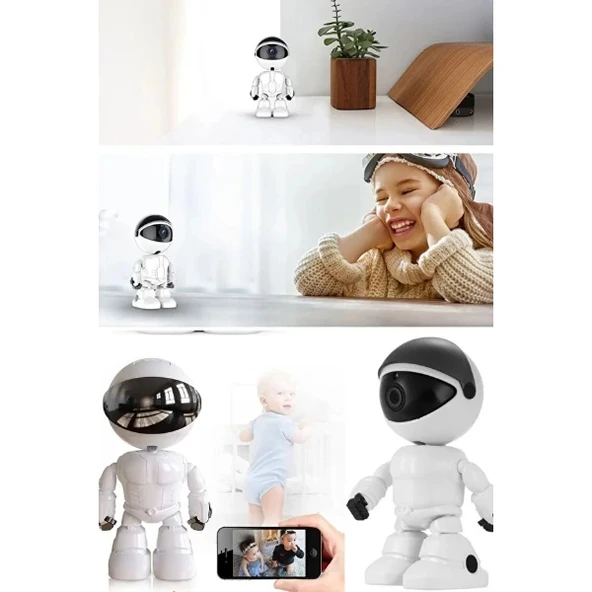 MDB Robot Görünümlü Wi-Fi Bebek Kamerası - Resim 5
