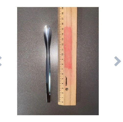 22 cm Tek Uçlu Paslanmaz Çelik Laboratuvar Kaşığı