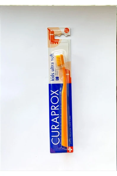 Curaprox Kids Diş Fırçası Turuncu Renk Çocuk Diş Fırçası 4-12 Yaş ürün görseli