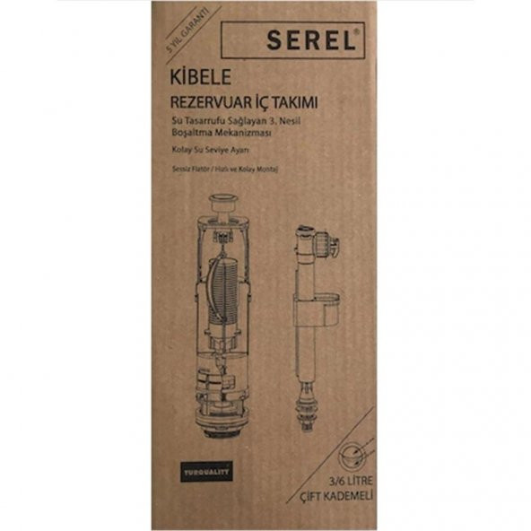 Serel Kibele Alttan Doldurmalı İç Takım (Çift Basma Butonlu) 150400400003 - 2