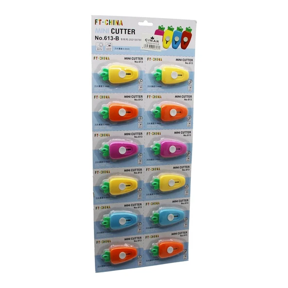 12 ADET HAVUÇ MİNİ CEP - ÇANTA FALÇATA - MAKET BIÇAK (5250)