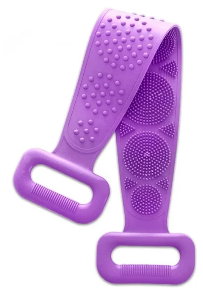 70 cm Çift Taraflı Sırt Kesesi -Silikon Duş Kesesi - Peeling Banyo Kesesi (5250) - 3