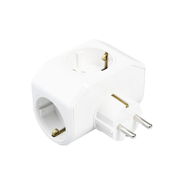 BEYAZ YONCA PLUS 3LÜ TOPRAKLI PRİZ FİŞ 03-ZM (5250)