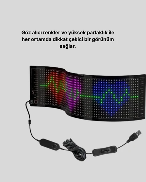 RGB LED Panel Renkli Işık Efektli Dekoratif Aydınlatma - 3