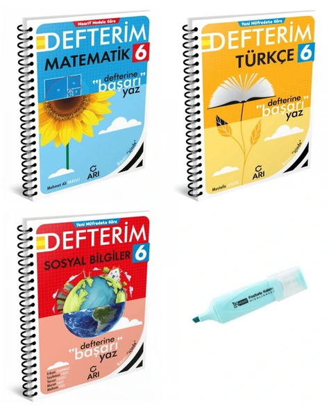 6.Sınıf Matematik Türkçe Ve Sosyal Bilgiler Akıllı Defterim ürün görseli 1