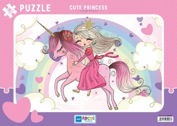 Blue Focus Cute Princess (Sevimli Prenses) - Puzzle 30 Parça ürün görseli