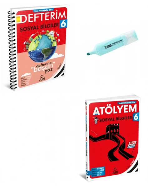 6.Sınıf Sosyal Bilgiler Akıllı Defterim Ve Sosyal Bilgiler Atölyem Soru Bankası ürün görseli