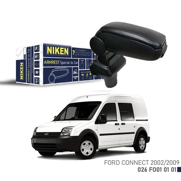 Niken Ford Connect 2002-2009 Arası Araca Özel Kol Dayama Siyah ürün görseli