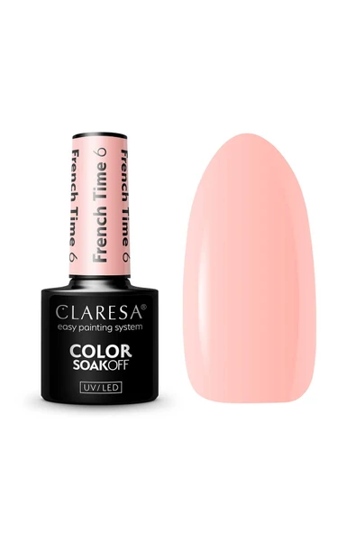 Claresa Kalıcı Oje French Time Yarı Şeffaf Nude Pembe 06 5gr ürün görseli