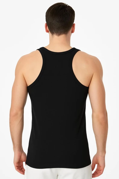 Erkek Basic Sporcu Atleti Siyah - Resim 2