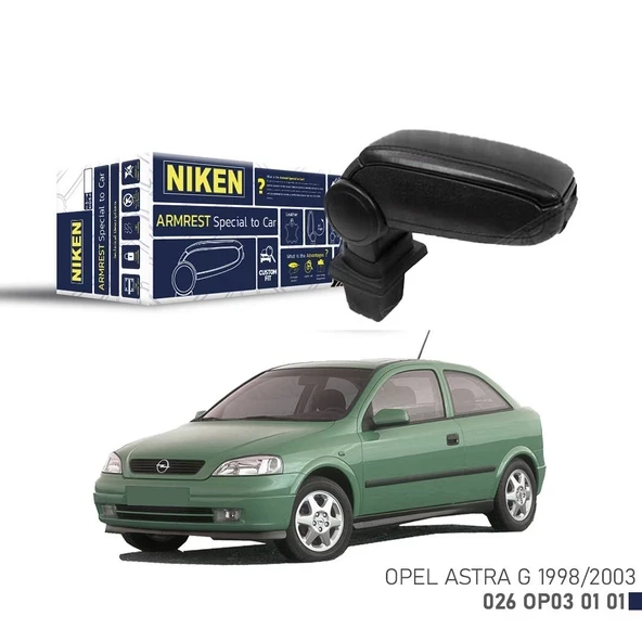 Opel Astra G 1998-2003 Araca Özel Kol Dayama Siyah - 1