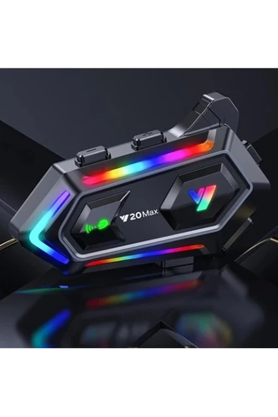 Y20 Max Motosiklet Bluetooth 5.3 Kask Intercom 2 Kişi 300 Metre Eşleşme Özellikli ürün görseli