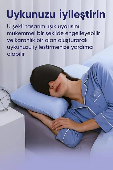 Jel Migren Kafa Beresi Baş Ağrısı Kesici Şişlik Giderici Başlık Soğuk Sıcak Kompres Uyku Göz Bandı - 4