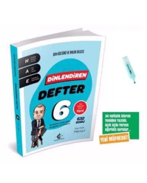 6.Sınıf Eker Test Din Kültürü Ve Ahlak Bilgisi Dinlendiren Defter ürün görseli
