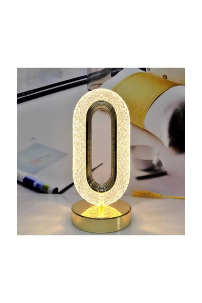 Kristal Gece Lambası Işık Lüks Led Masa Lambası Yatak Odası Dekorasyon Modern Romantik Kumandalı ürün görseli