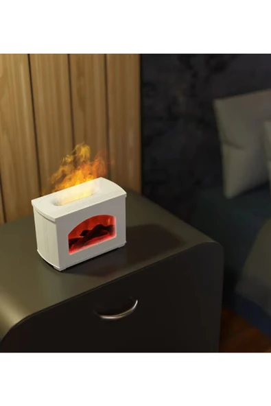 Şömine Hava Nemlendirici Aromatik Oda Kokusu 270 Ml Difüzörü Buhar Makinası - 4