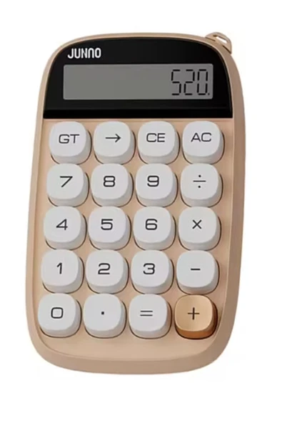 Sevimli Kare Tuşlu 10 Haneli Ldc Ekran Hesap Makinası Kahverengı ürün görseli