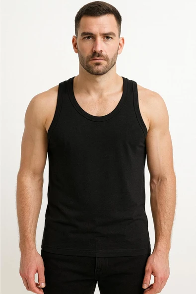 Erkek Basic Sporcu Atleti Siyah ürün görseli