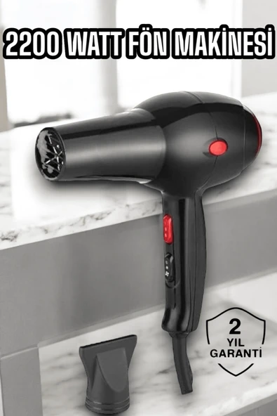 Soğuk ve Sıcak Üfleme Özellikli AC Motorlu Saç Kurutma Makinesi