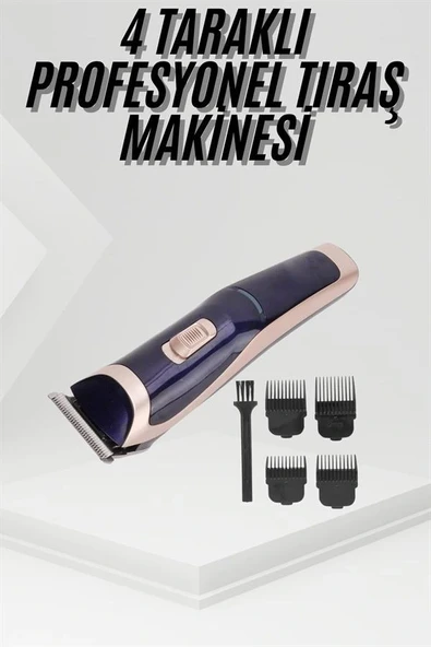 Tıraş Makinesi 4 Başlıklı Paslanmaz Çelik lı Tüm Saç Tiplerine Uygun - Resim 3