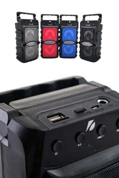 Çift Çıkışlı Güçlü Bataryalı Kablosuz Yüksek Ses Kaliteli Bluetooth Hoparlör - 3