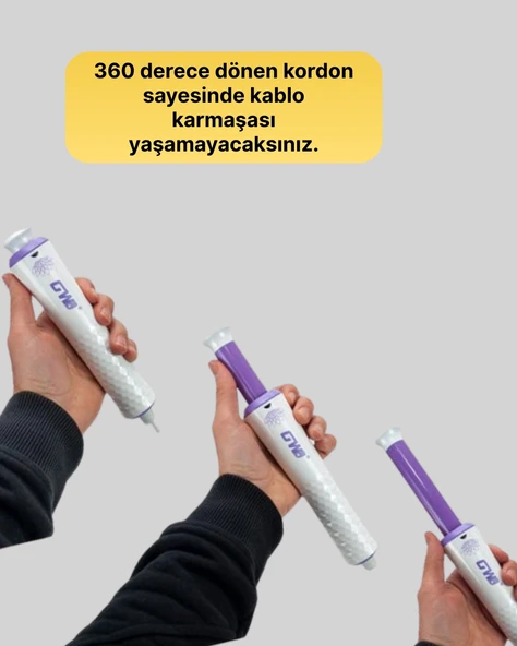 Profesyonel Saç Kıvırma Makinesi – 32 mm Geniş Bukle Maşası - 3