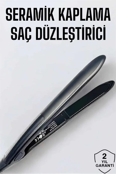 Saç Düzleştirici Led Ekranlı Isı Ayarlı Seramik Kaplama Profesyonel - 2