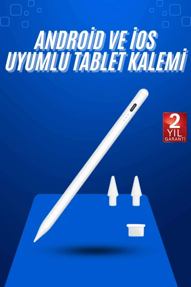 Dokunmatik Kalem Tablet Kalemi Çizim Stylus Kalem Yedek Uçlu - 1