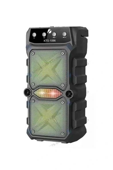 Taşınabilir Kablosuz Bluetooth Hoparlör Uzun Pil Ömrü Led Işıklı - Resim 3