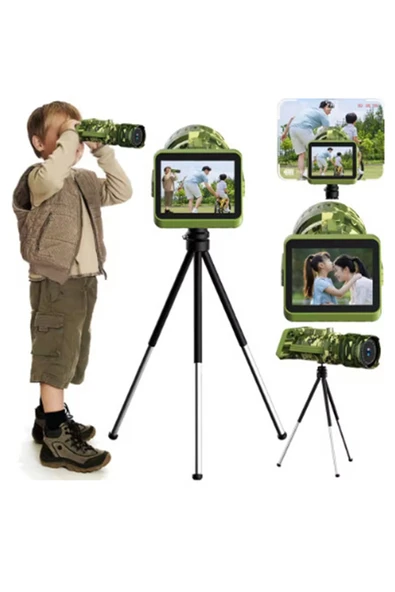 Digital Dürbün 8,0 Megapixel, 2.0 Lcd Hd Uzun Menzilli Taşınabilir 1080px720p Tripodlu Dürbün - Resim 7