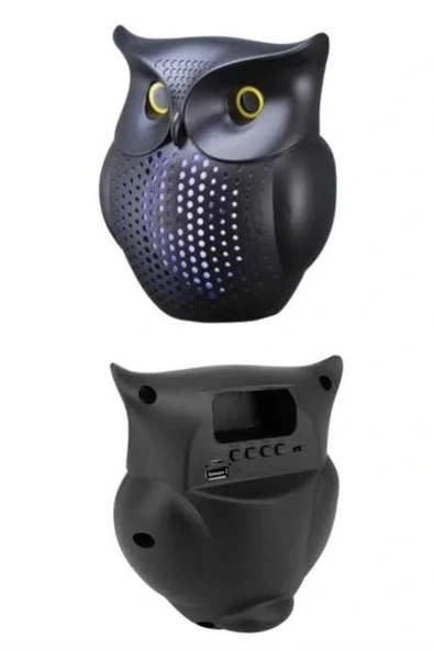Baykuş Tasarımlı Mini Bluetooth Speaker Yüksek Ses Kaliteli Taşınabilir - Resim 3