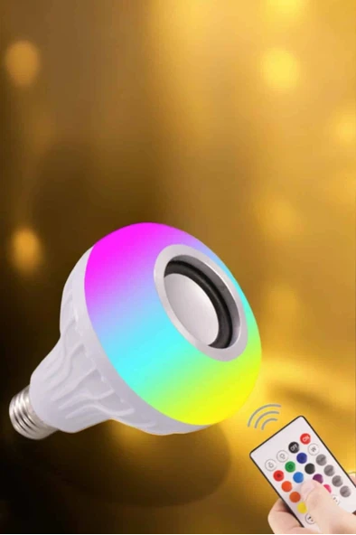 Lamba Led Hoparlör Dayanıklı ve Uzun Ömürlü Bluetooth Hoparlör - Resim 2