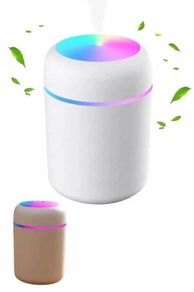 Humidifier LED Işıklı Mini Ortam Oda Kokusu Aromaterapi Buhardanlık - 2