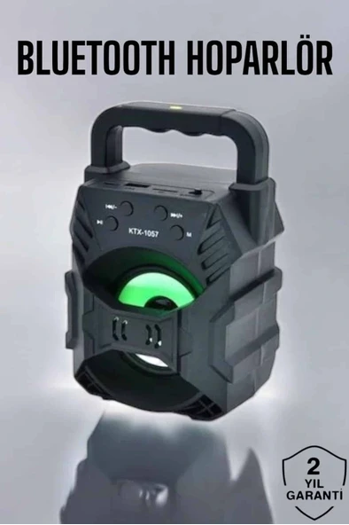 Işıklı Bluetooth Hoparlör Müzik ve Renkli Işık Taşınabiilir ürün görseli