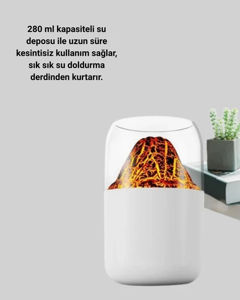 Şık Tasarımlı Aromaterapi ve Nemlendirici Cihaz - 3
