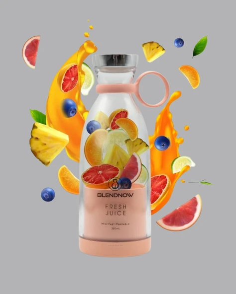 Çevre Dostu Cam Gövdeli Kablosuz Smoothie Blender - 3