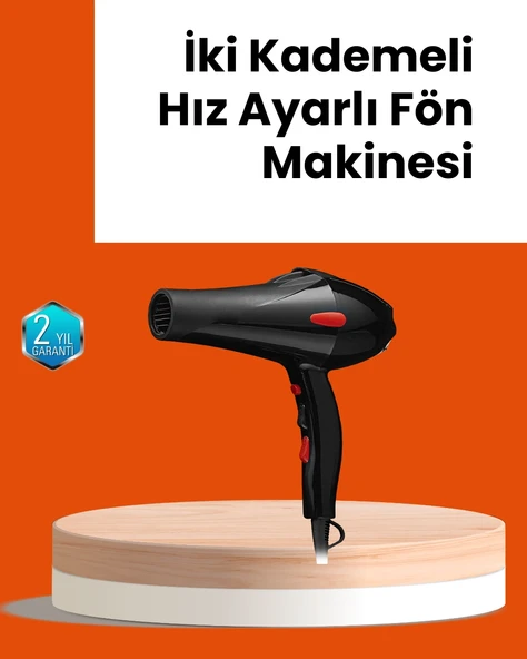 Hızlı Kurutma ve Şekillendirme İçin Profesyonel Saç Kurutma Makinesi