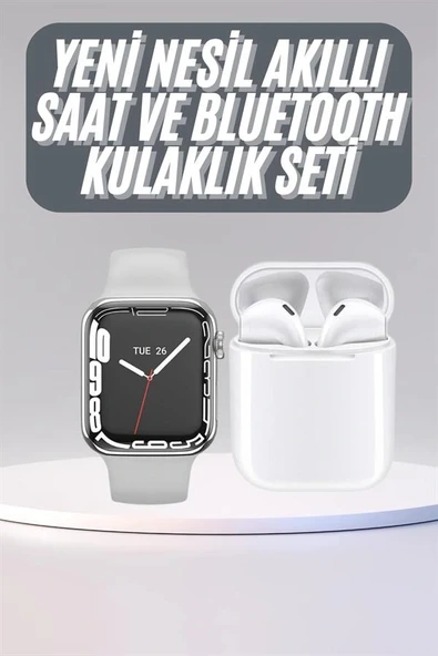 Akıllı Saat Kulaklık Hediyeli Uyku ve Sağlık Takibi Yapabilen Uzun Ömürlü - 2