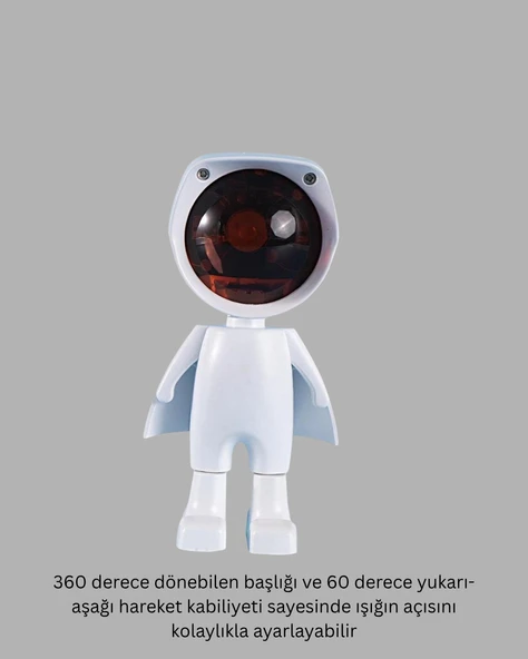 Gün Batımı Efekti Sunan Astronot LED Masa Lambası - 2