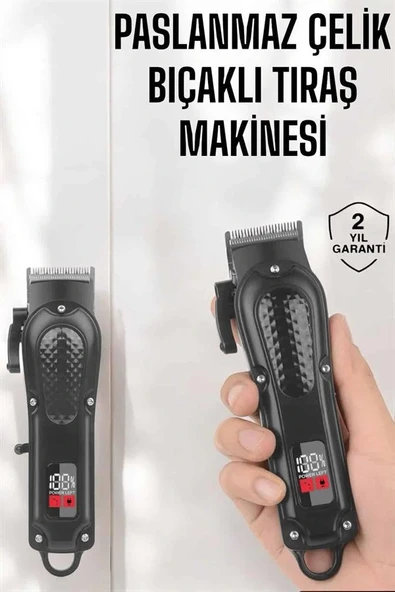 Sıfır Tıraş Makinesi Dijital Göstergeli Paslanmaz Çelik lı Taşınabilir - Resim 2