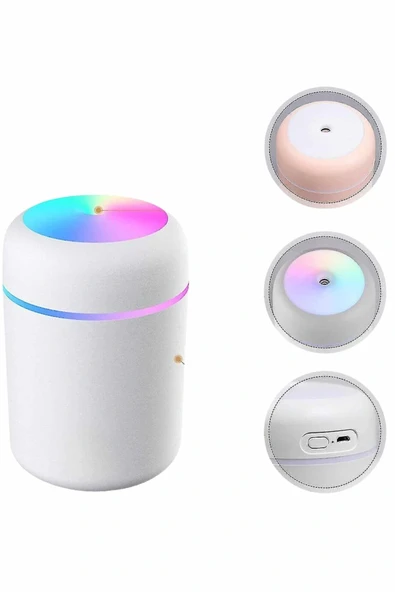 Humidifier LED Işıklı Mini Ortam Oda Kokusu Aromaterapi Buhardanlık - 5