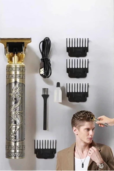 Profesyonel Şarjlı Saç ve Sakal Şekillendirici Çizik Tıraş Makinesi - Resim 2