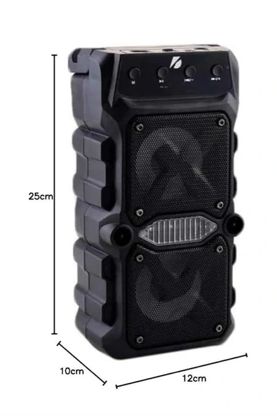 Bluetooth Hoparlör Çift Mikrofonlu Güçlü Ses Kaliteli Kesintisiz Kablosuz - Resim 5