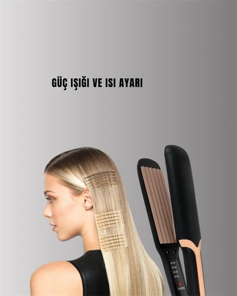 DP-134 Tost Saç Şekillendirici – Hızlı Isınan, Kalıcı ve Belirgin Dalgalar İçin İdeal - 4