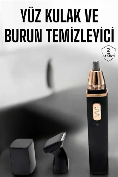 Seyahat Tipi Mini Taşınabilir Siyah Burun Kulak Yanak Kıl ve Tüy Temizleme Makinesi - Resim 2