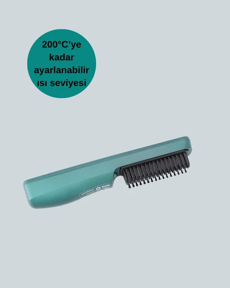 İyon Teknolojili Düzleştirici Tarak – 20 Saniyede Isınır - Resim 4