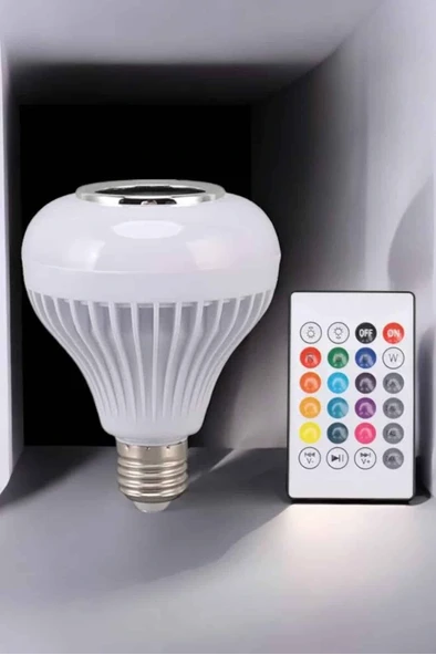 Lamba Led Hoparlör Dayanıklı ve Uzun Ömürlü Bluetooth Hoparlör - Resim 4