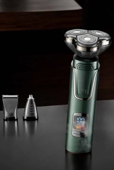 3 Başlıklı Profesyonel Saç ve Sakal Bakım Seti Vücut, Burun ve Kulak Tüy Alma - Resim 3